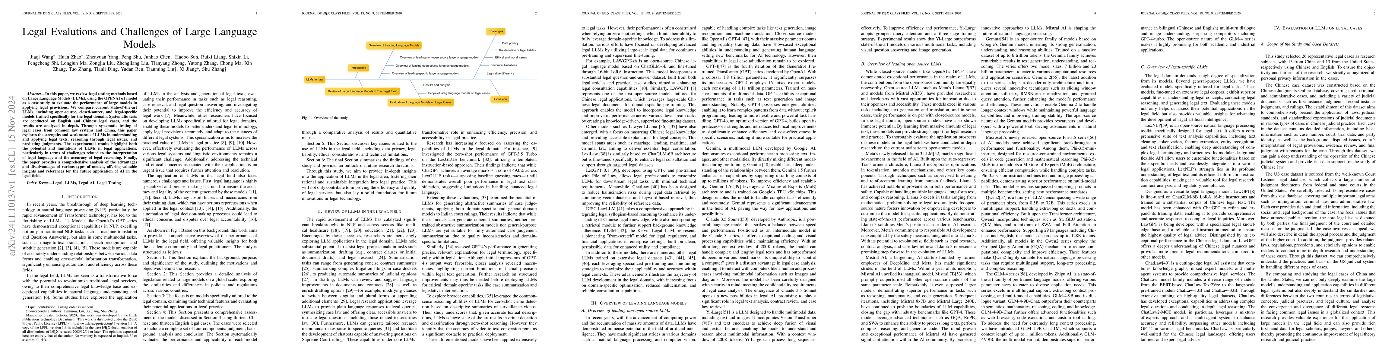 Thumbnail for Legal Evalutions and Challenges of Large Language Models