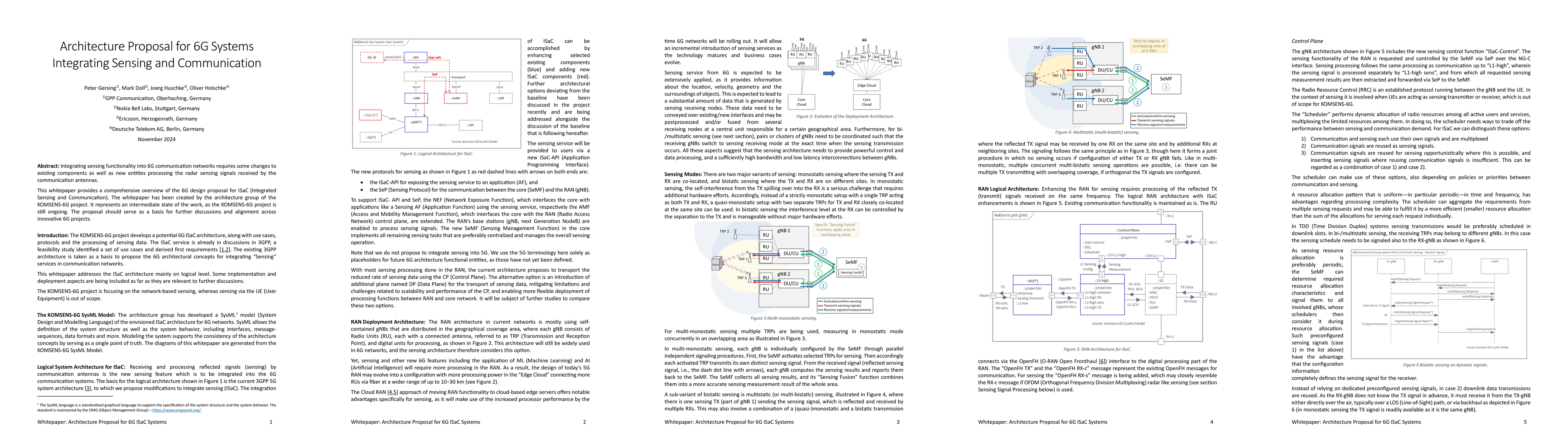 Thumbnail for Architecture Proposal for 6G Systems Integrating Sensing and
  Communication