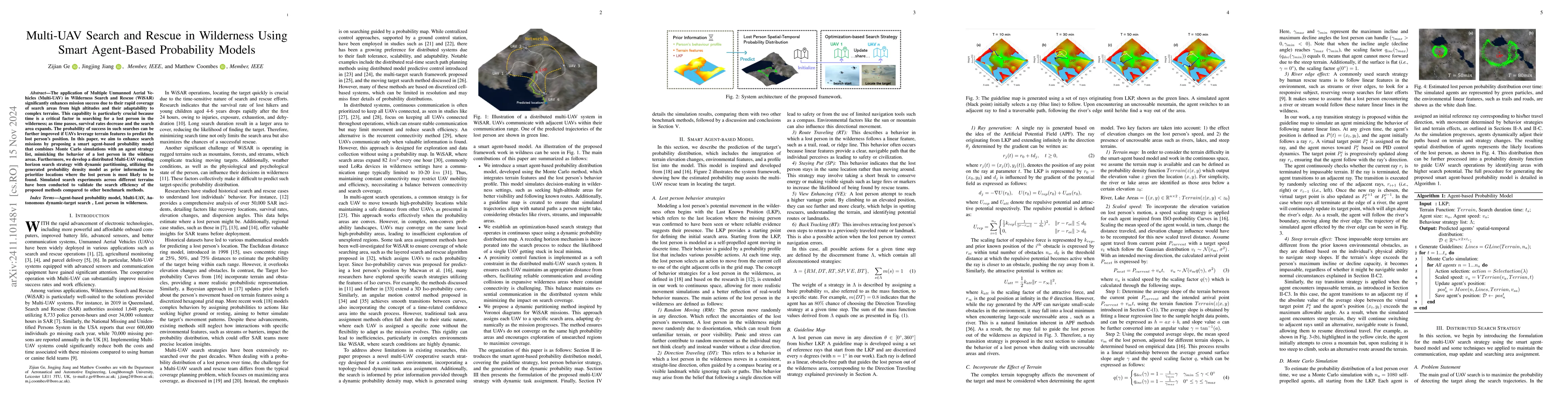 Thumbnail for Multi-UAV Search and Rescue in Wilderness Using Smart Agent-Based
  Probability Models