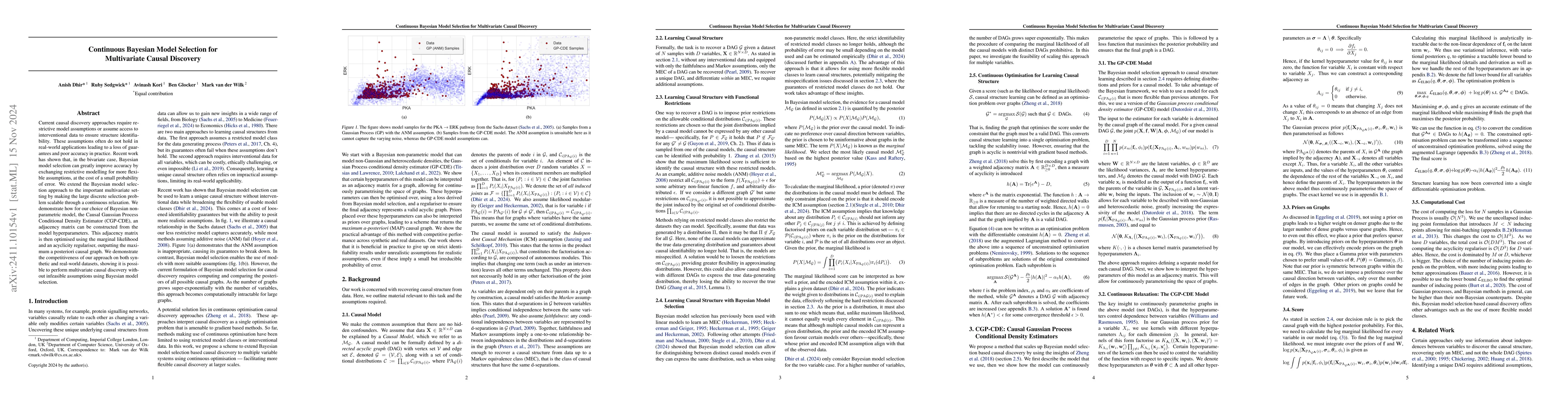 Thumbnail for Continuous Bayesian Model Selection for Multivariate Causal Discovery