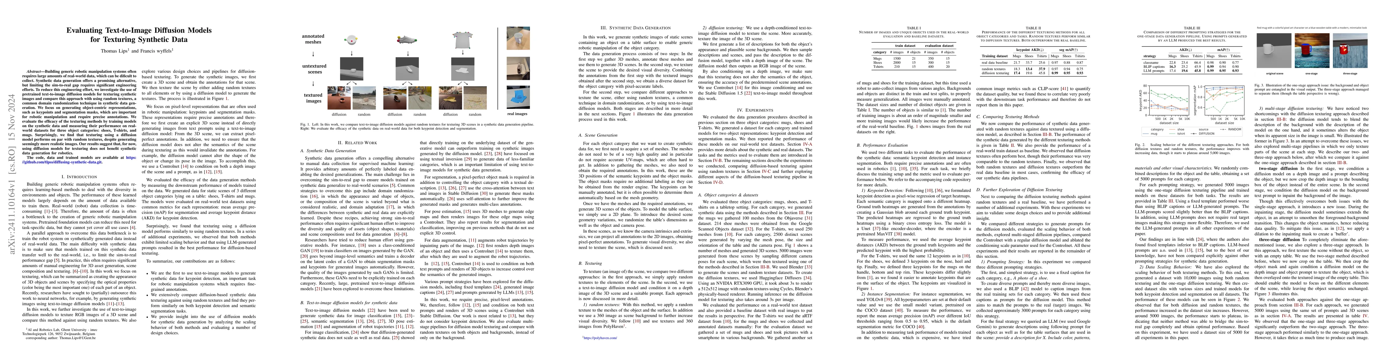Thumbnail for Evaluating Text-to-Image Diffusion Models for Texturing Synthetic Data