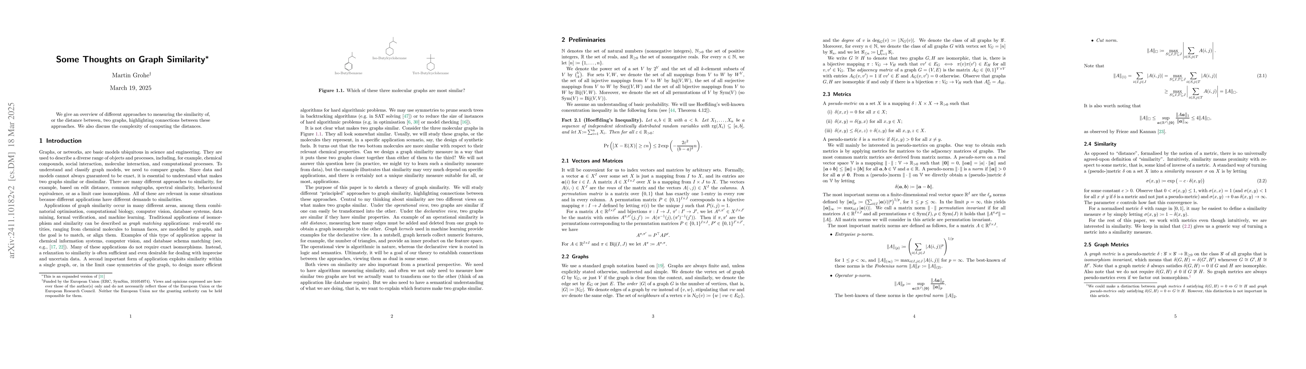 Thumbnail for Some Thoughts on Graph Similarity