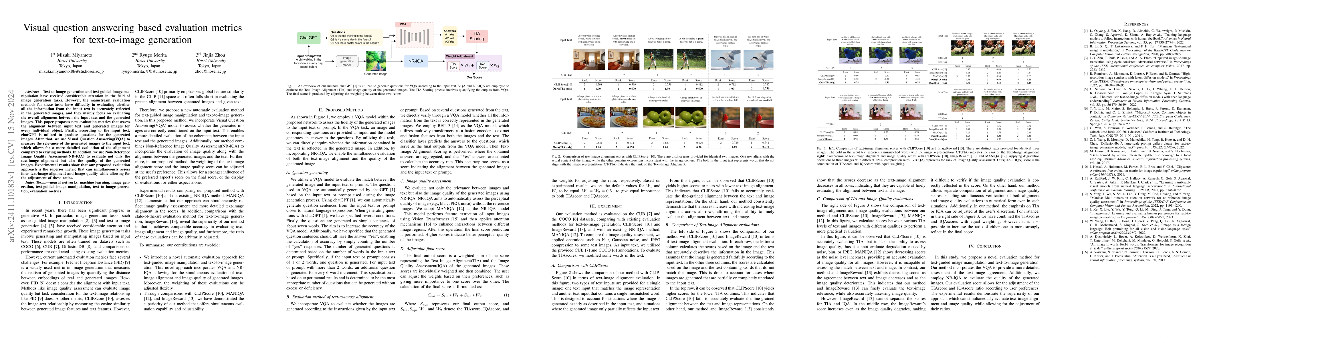 Thumbnail for Visual question answering based evaluation metrics for text-to-image
  generation