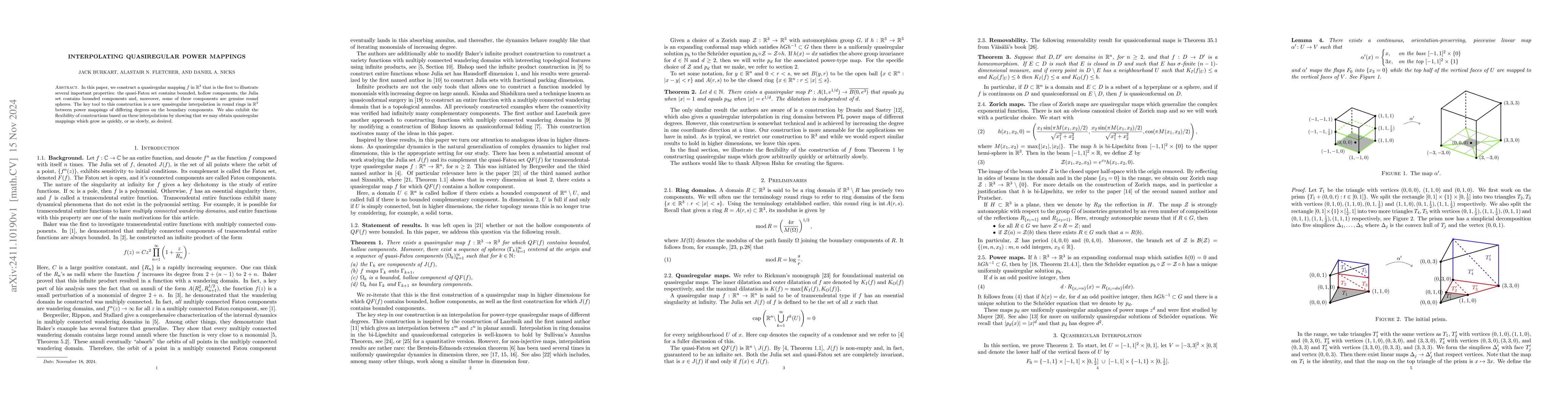Thumbnail for Interpolating quasiregular power mappings
