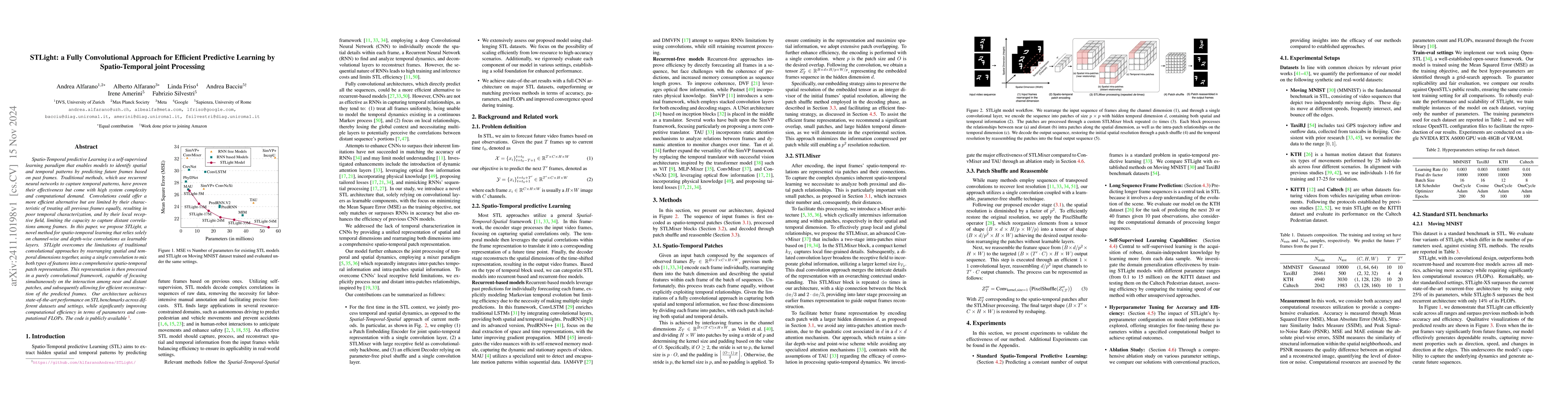 Thumbnail for STLight: a Fully Convolutional Approach for Efficient Predictive
  Learning by Spatio-Temporal joint Processing