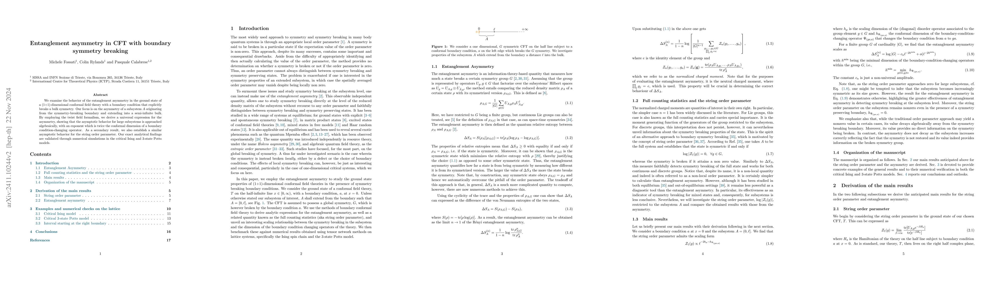 Thumbnail for Entanglement asymmetry in CFT with boundary symmetry breaking