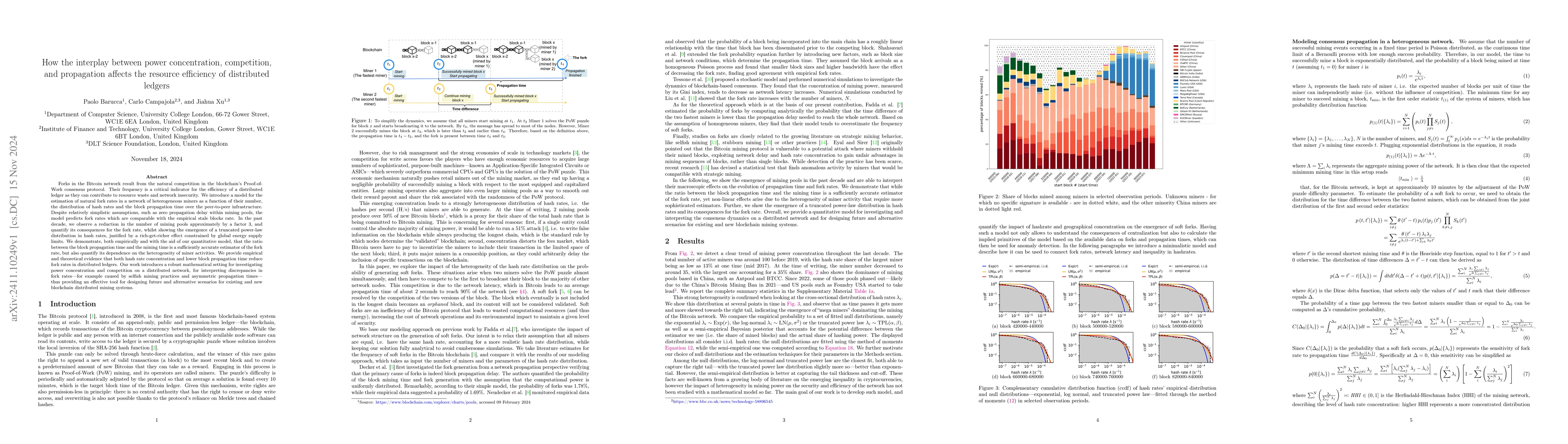 Thumbnail for How the interplay between power concentration, competition, and
  propagation affects the resource efficiency of distributed ledgers