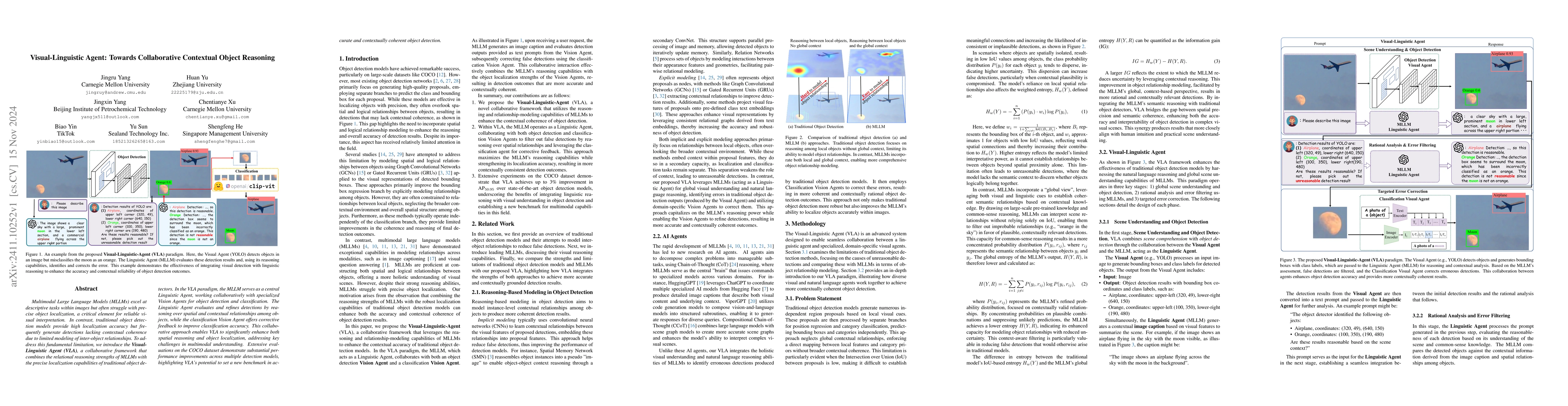Thumbnail for Visual-Linguistic Agent: Towards Collaborative Contextual Object
  Reasoning