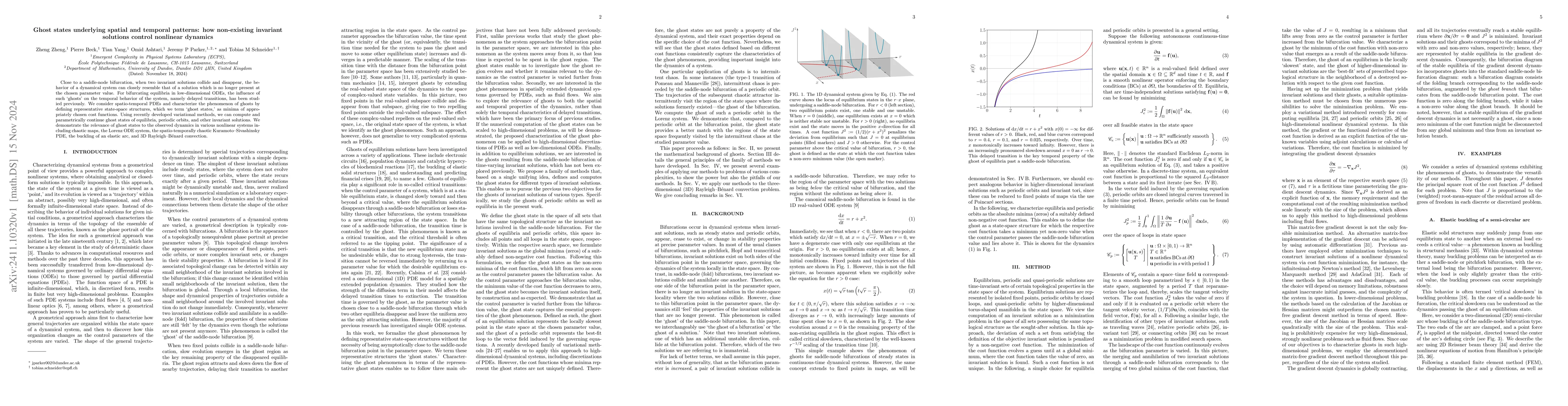 Thumbnail for Ghost states underlying spatial and temporal patterns: how non-existing
  invariant solutions control nonlinear dynamics