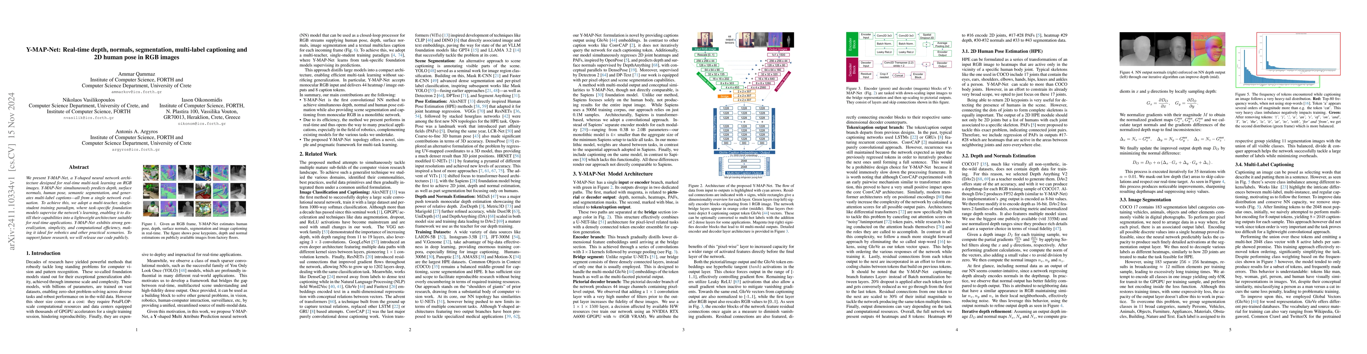 Thumbnail for Y-MAP-Net: Real-time depth, normals, segmentation, multi-label
  captioning and 2D human pose in RGB images