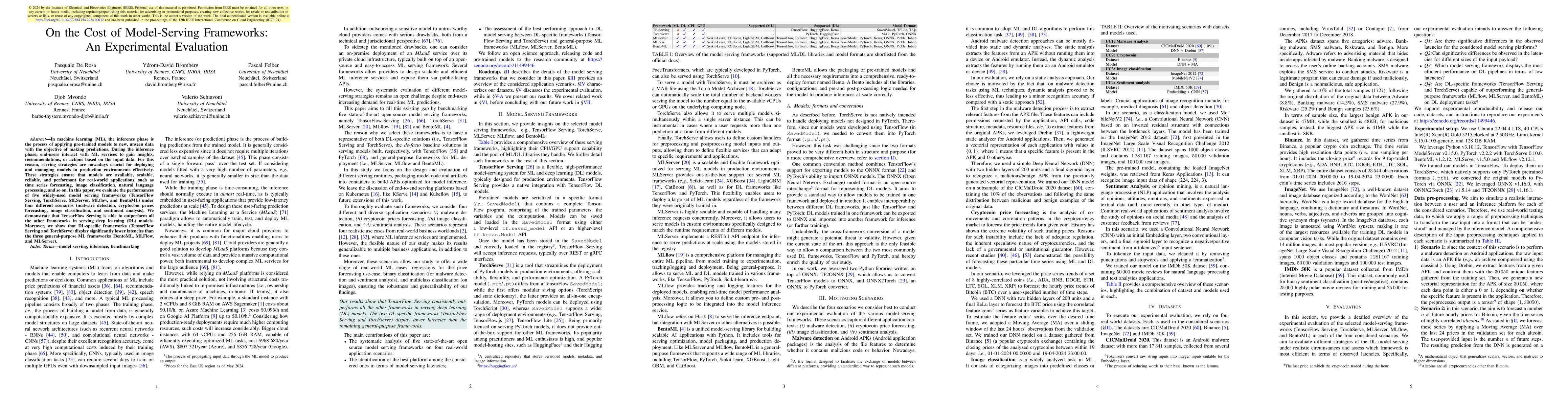 Thumbnail for On the Cost of Model-Serving Frameworks: An Experimental Evaluation