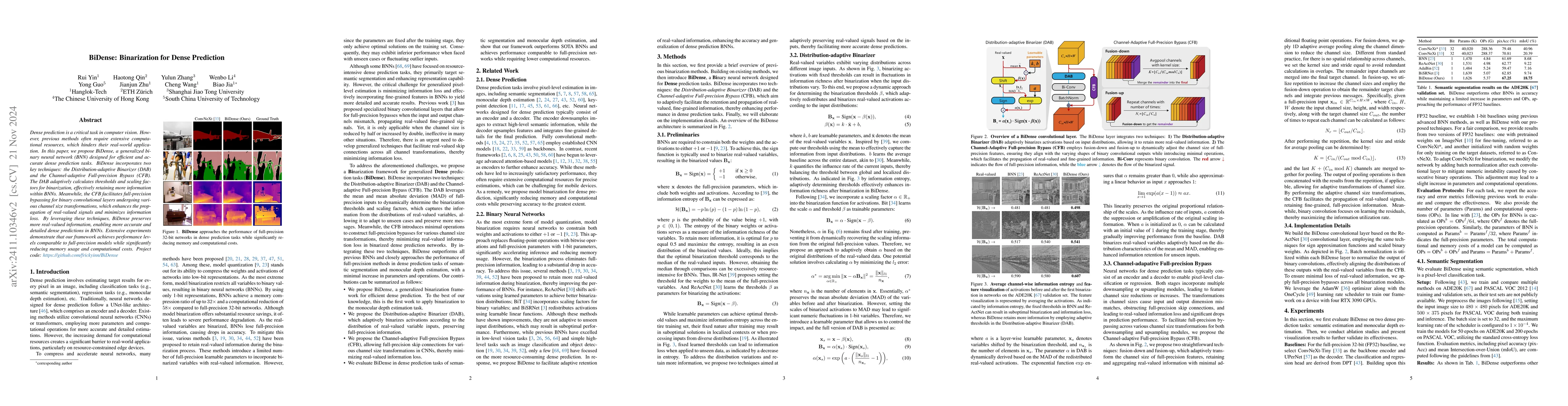 Thumbnail for BiDense: Binarization for Dense Prediction