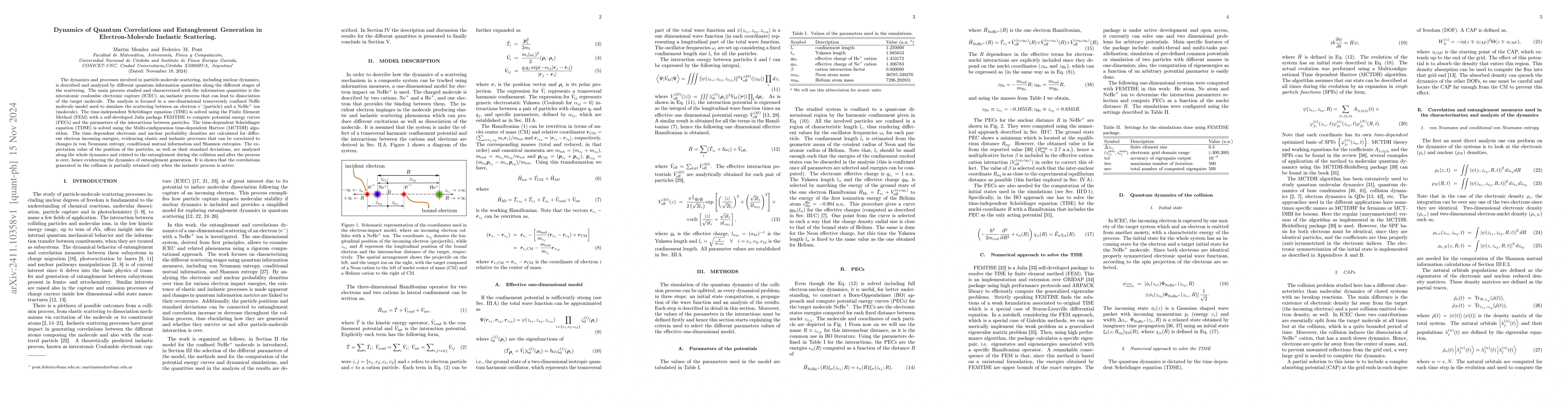 Thumbnail for Dynamics of Quantum Correlations and Entanglement Generation in
  Electron-Molecule Inelastic Scattering