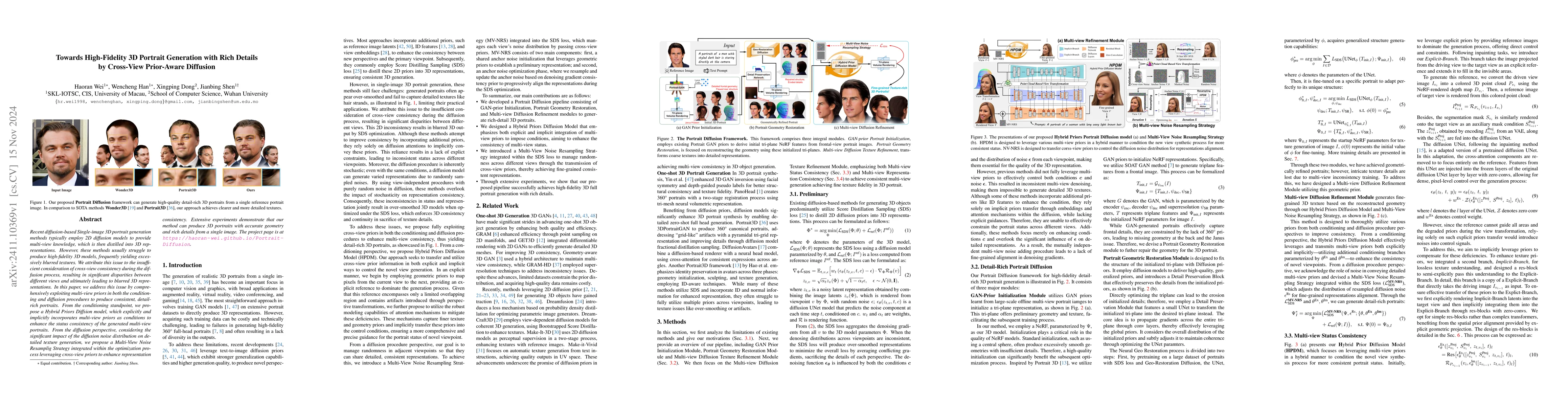 Thumbnail for Towards High-Fidelity 3D Portrait Generation with Rich Details by
  Cross-View Prior-Aware Diffusion