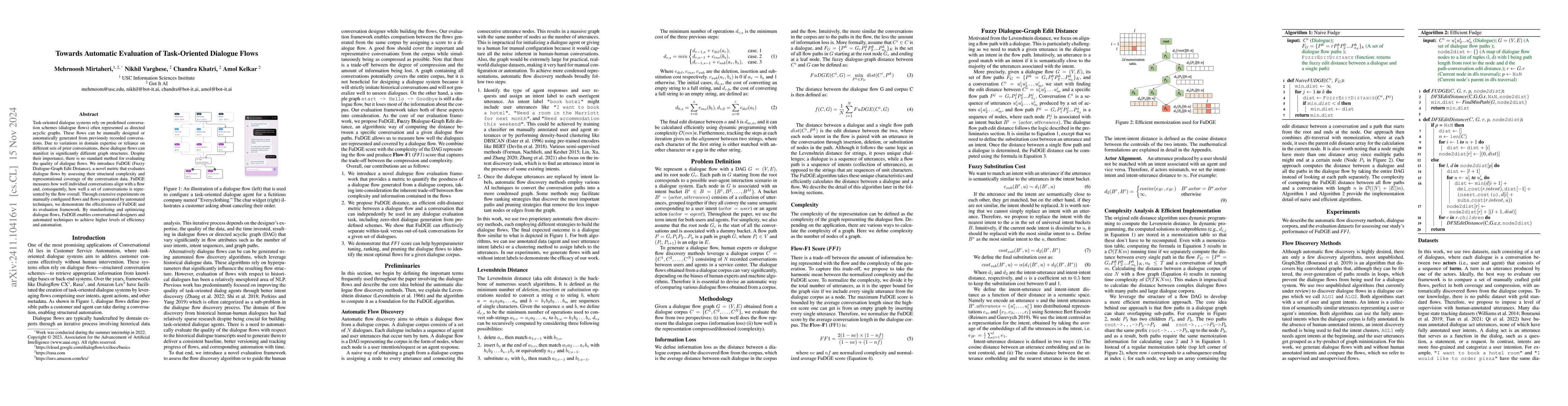 Thumbnail for Towards Automatic Evaluation of Task-Oriented Dialogue Flows
