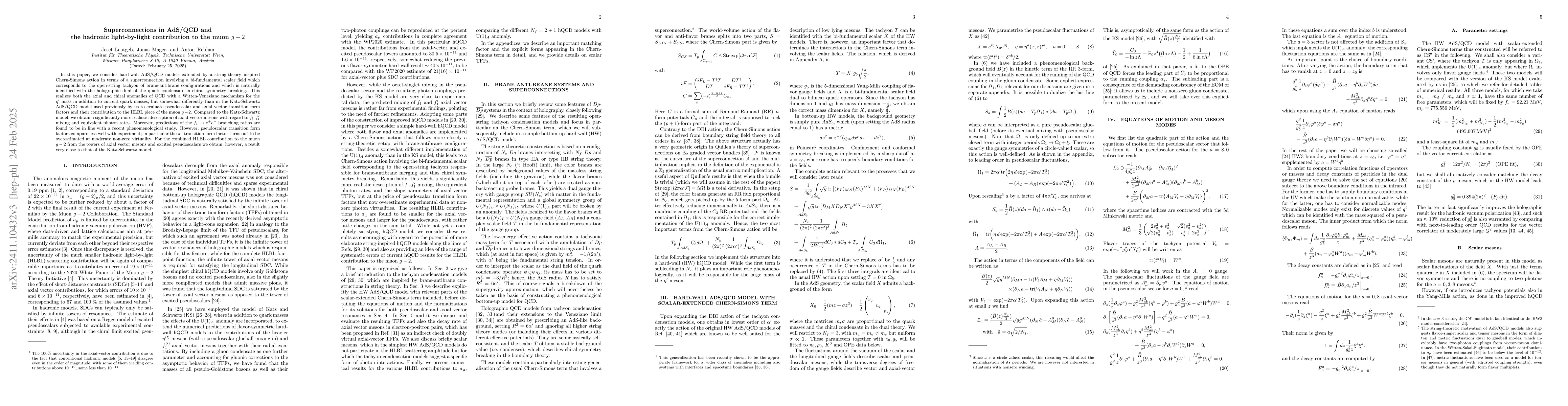 Thumbnail for Superconnections in AdS/QCD and the hadronic light-by-light contribution
  to the muon $g-2$
