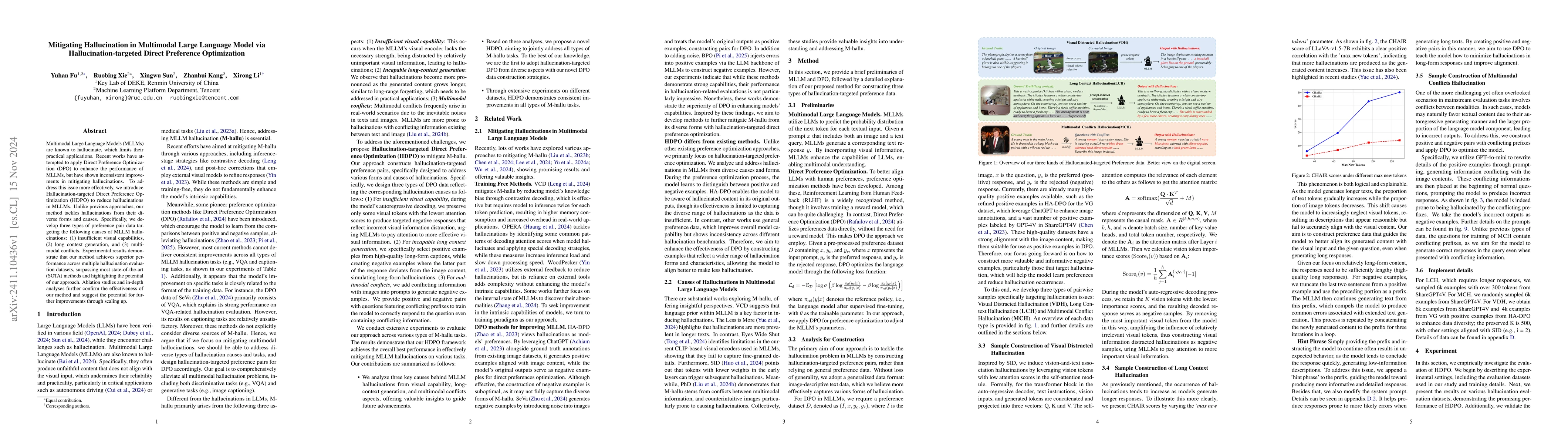 Thumbnail for Mitigating Hallucination in Multimodal Large Language Model via
  Hallucination-targeted Direct Preference Optimization