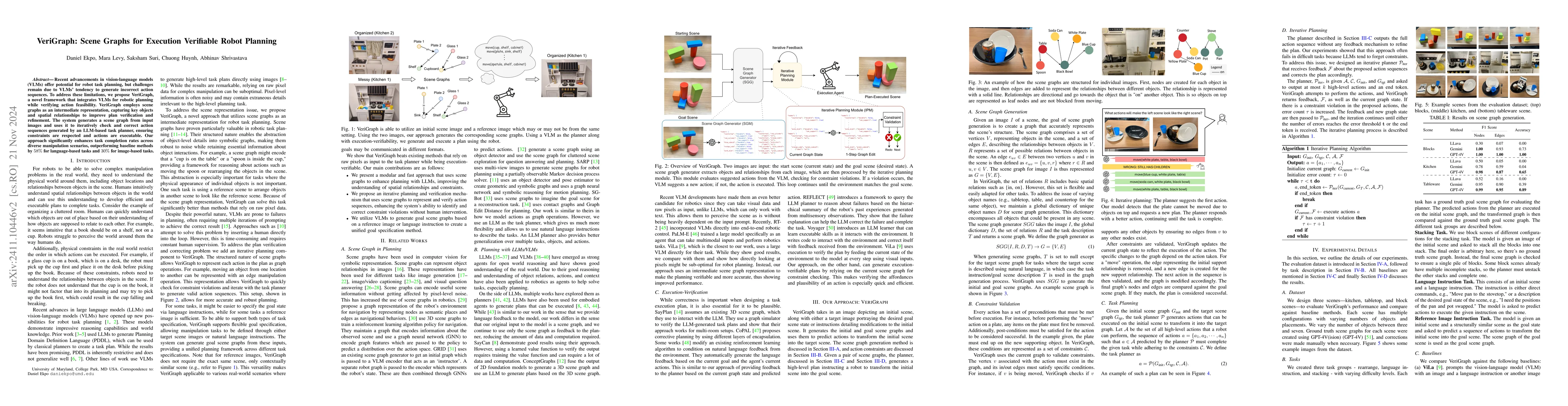 Thumbnail for VeriGraph: Scene Graphs for Execution Verifiable Robot Planning