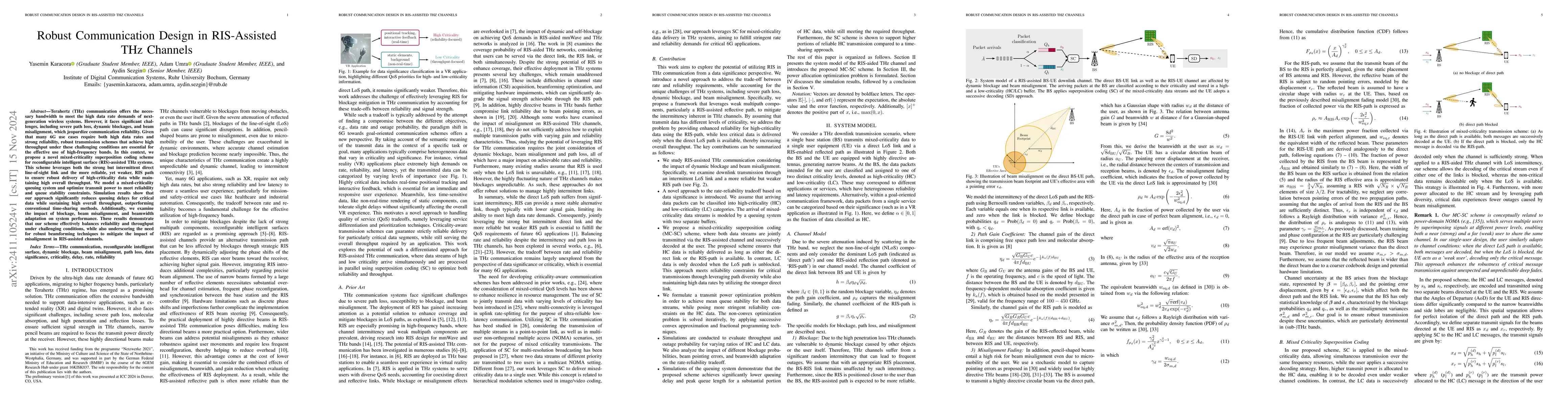 Thumbnail for Robust Communication Design in RIS-Assisted THz Channels