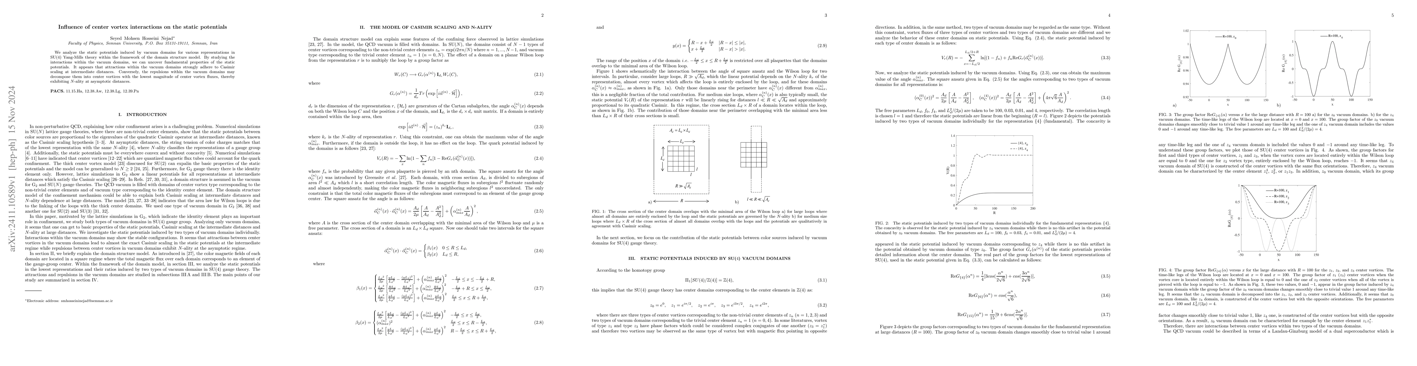 Thumbnail for Influence of center vortex interactions on the static potentials