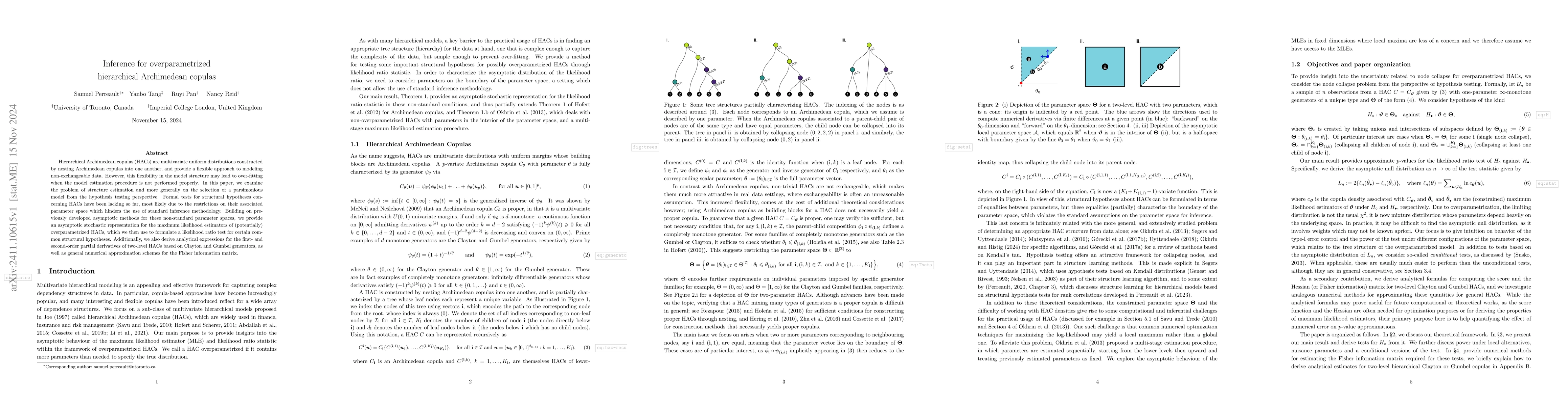 Thumbnail for Inference for overparametrized hierarchical Archimedean copulas