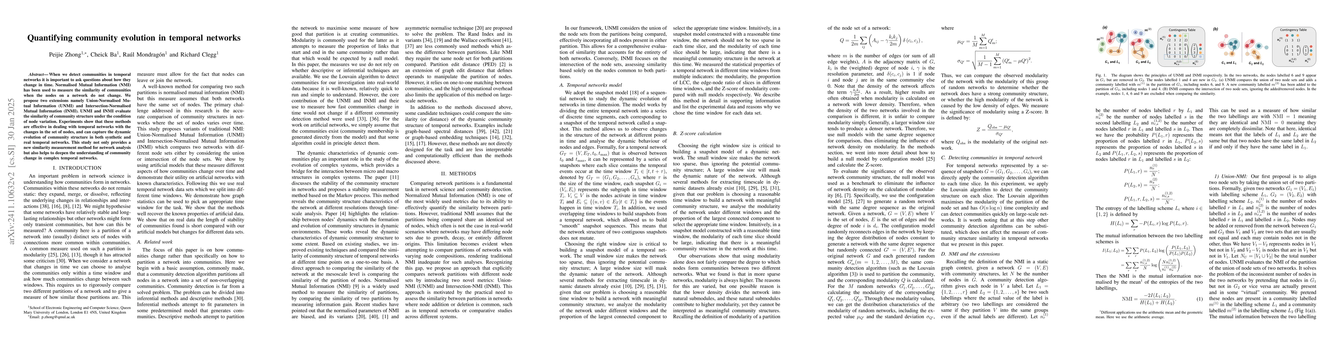 Thumbnail for Quantifying community evolves in temporal networks