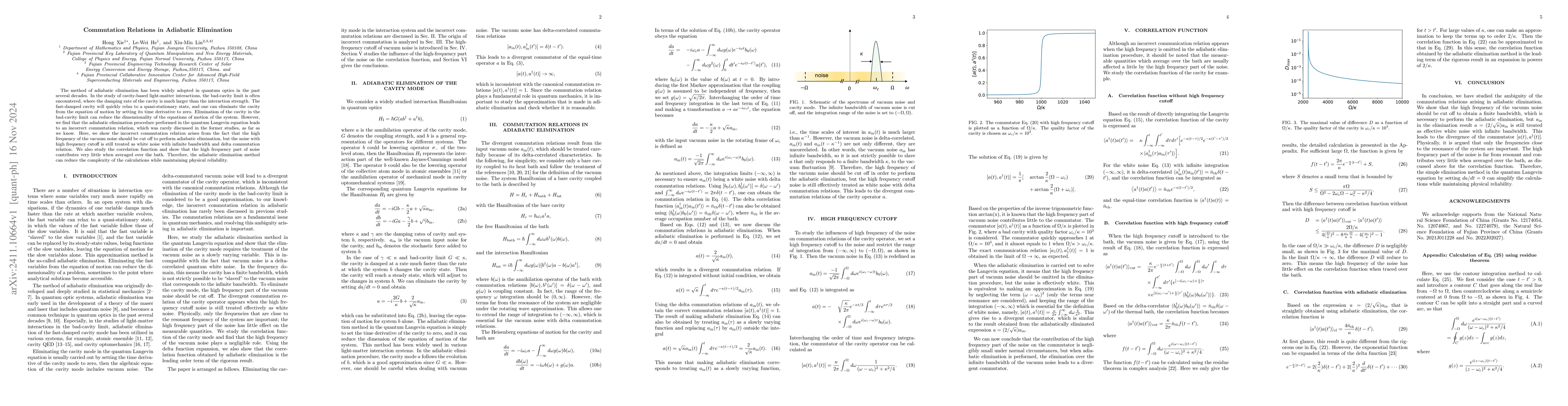 Thumbnail for Commutation Relations in Adiabatic Elimination
