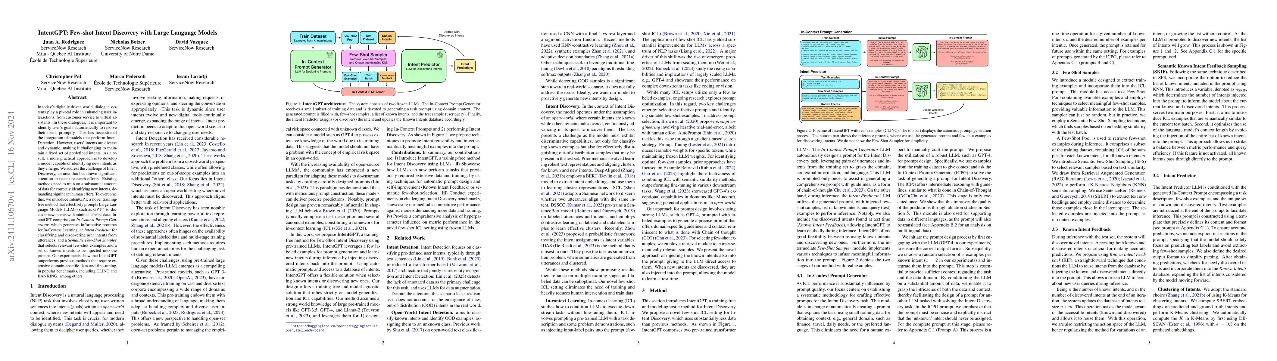 Thumbnail for IntentGPT: Few-shot Intent Discovery with Large Language Models