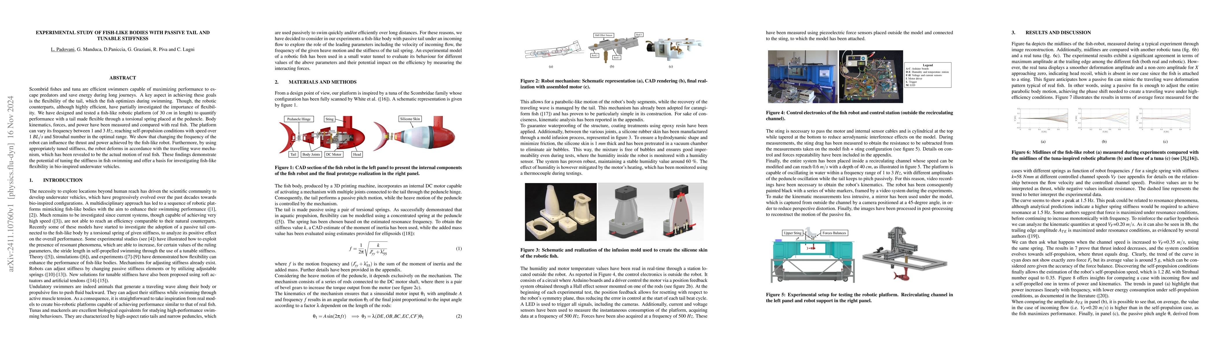 Thumbnail for Experimental study of fish-like bodies with passive tail and tunable
  stiffness