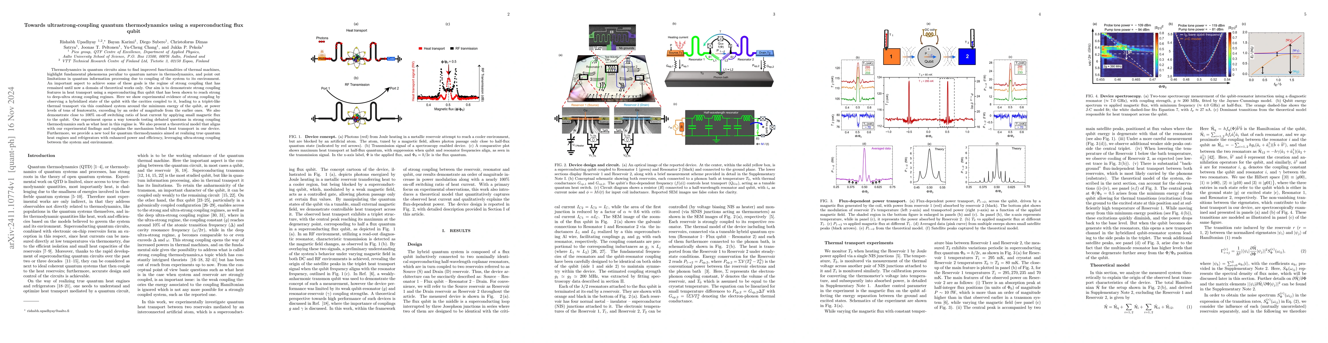 Thumbnail for Towards ultrastrong-coupling quantum thermodynamics using a
  superconducting flux qubit