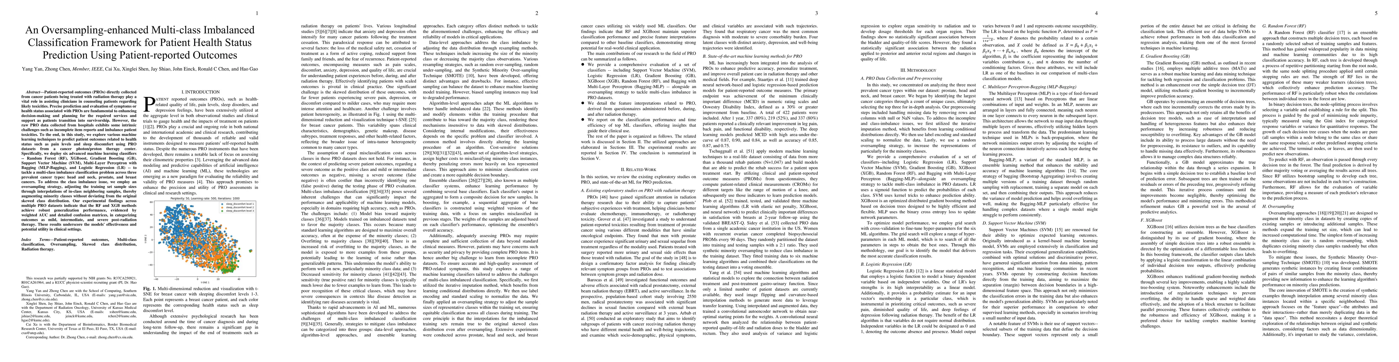 Thumbnail for An Oversampling-enhanced Multi-class Imbalanced Classification Framework
  for Patient Health Status Prediction Using Patient-reported Outcomes