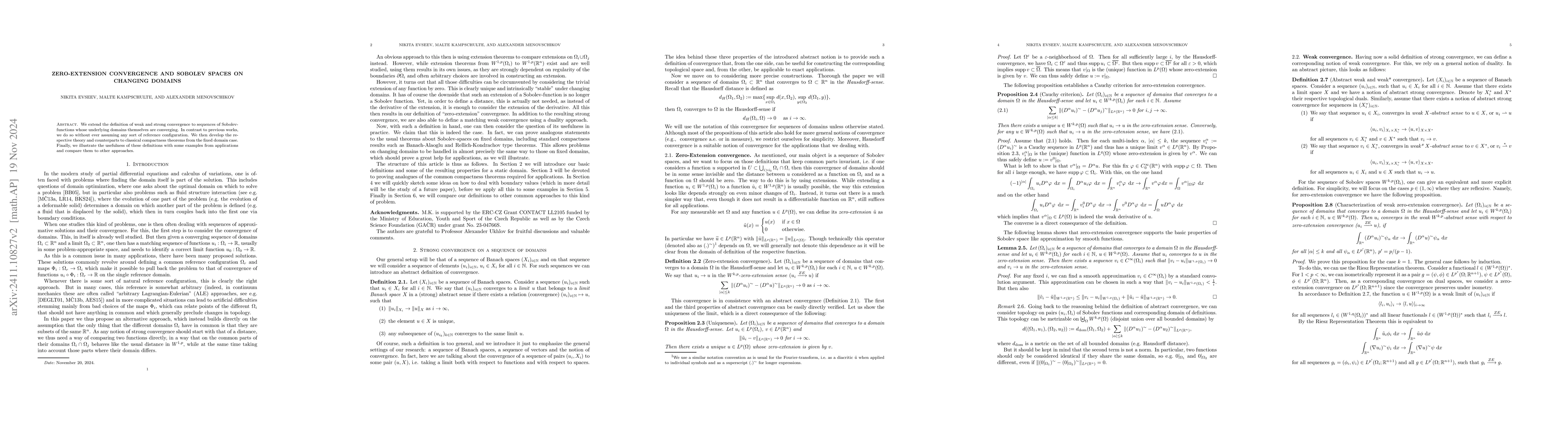 Thumbnail for Zero-extension convergence and Sobolev spaces on changing domains