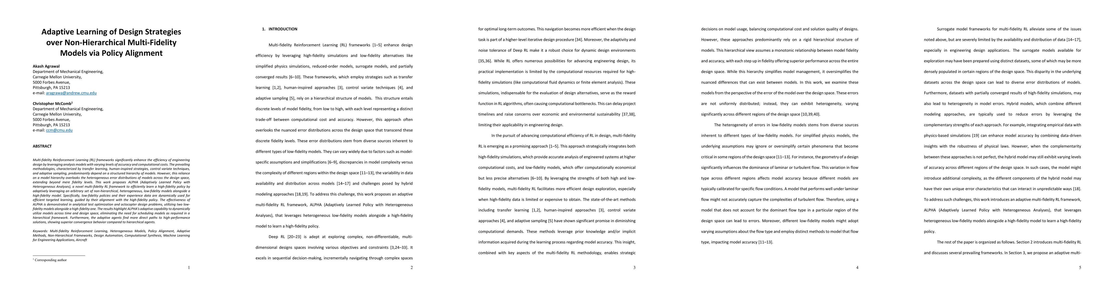 Thumbnail for Adaptive Learning of Design Strategies over Non-Hierarchical
  Multi-Fidelity Models via Policy Alignment