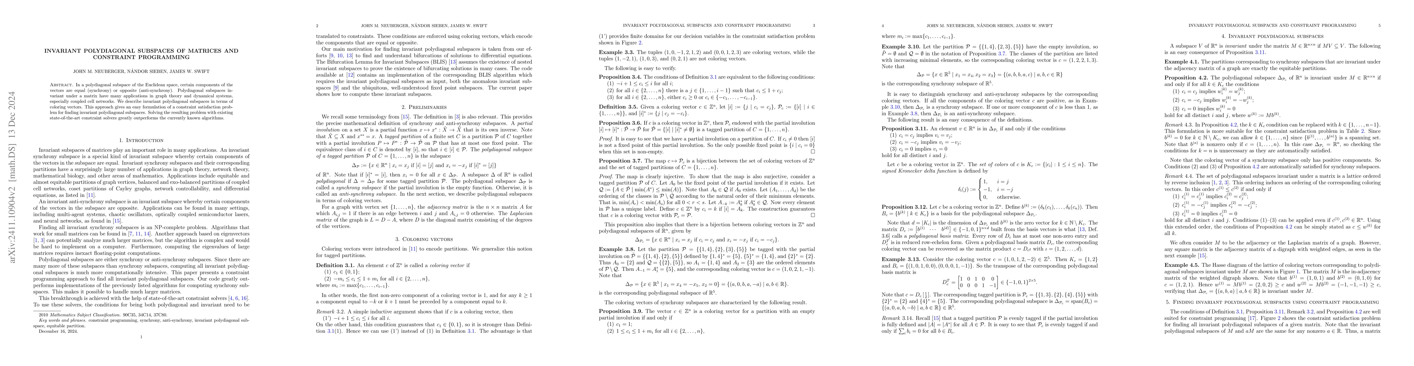 Thumbnail for Invariant Polydiagonal Subspaces of Matrices and Constraint Programming
