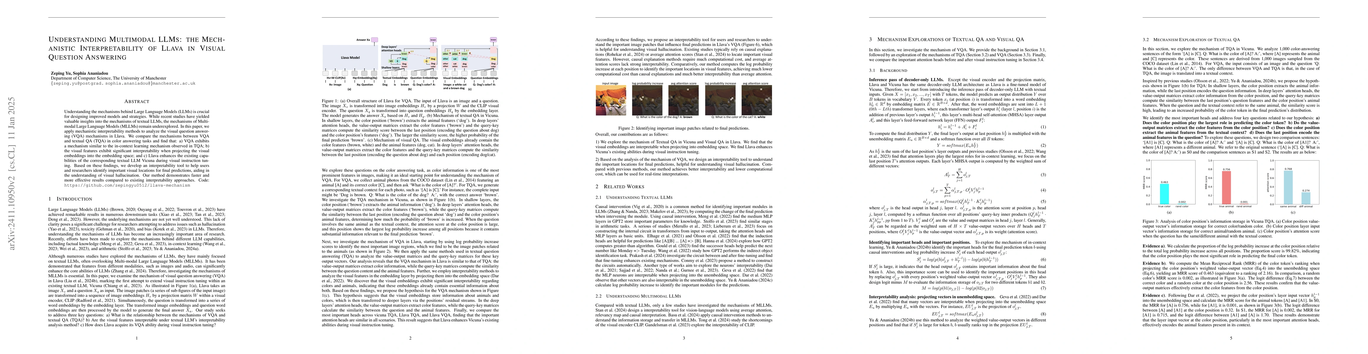 Thumbnail for Understanding Multimodal LLMs: the Mechanistic Interpretability of Llava
  in Visual Question Answering