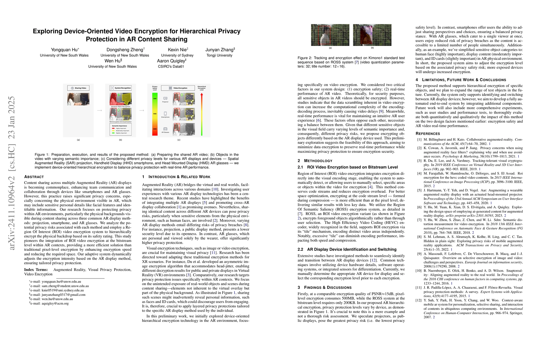 Thumbnail for Exploring Device-Oriented Video Encryption for Hierarchical Privacy
  Protection in AR Content Sharing