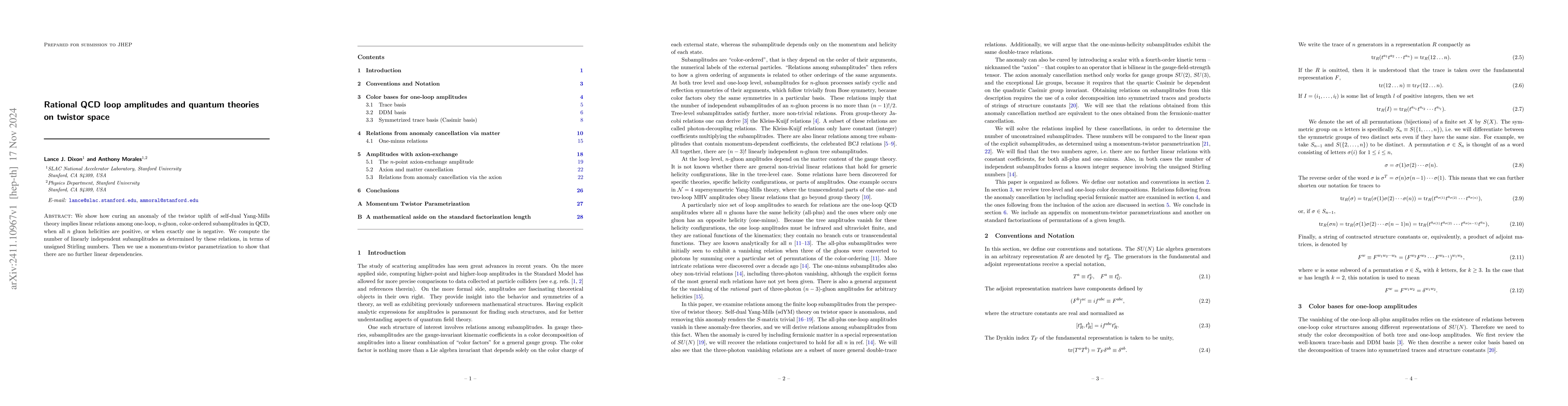 Thumbnail for Rational QCD loop amplitudes and quantum theories on twistor space