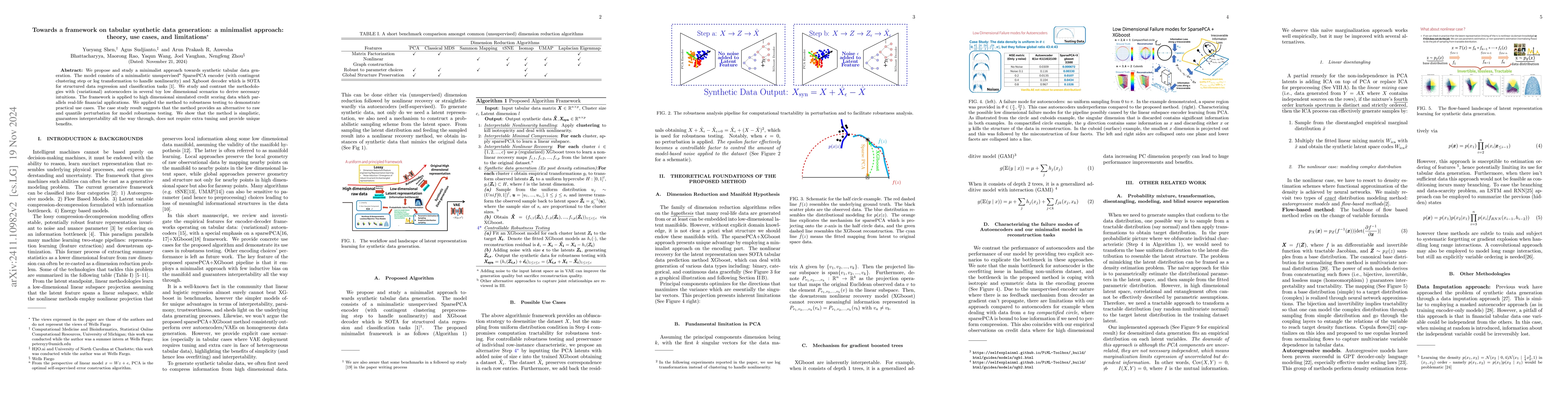 Thumbnail for Towards a framework on tabular synthetic data generation: a minimalist
  approach: theory, use cases, and limitations