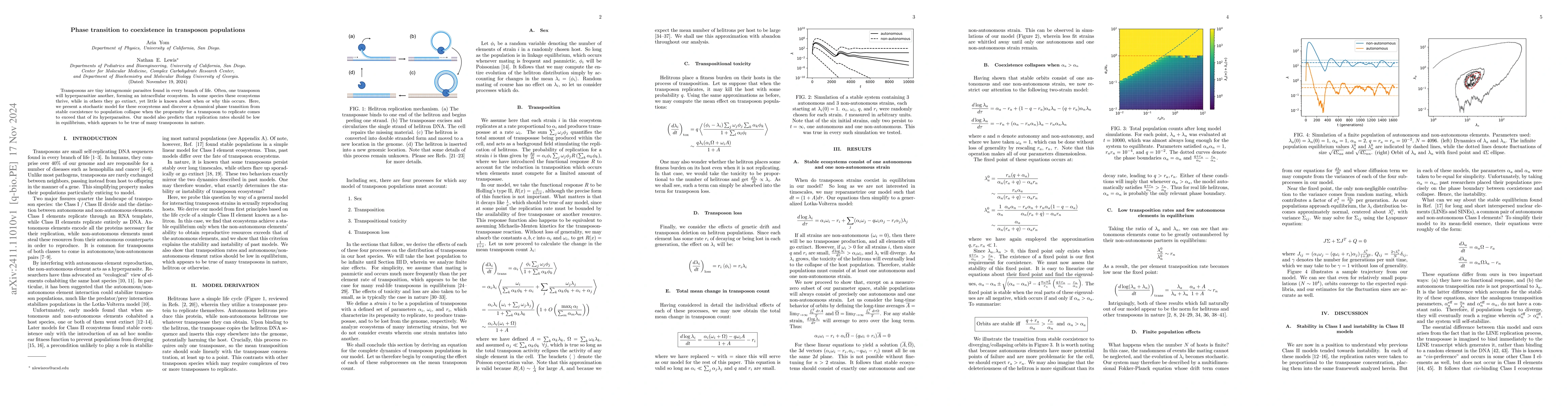 Thumbnail for Phase transition to coexistence in transposon populations