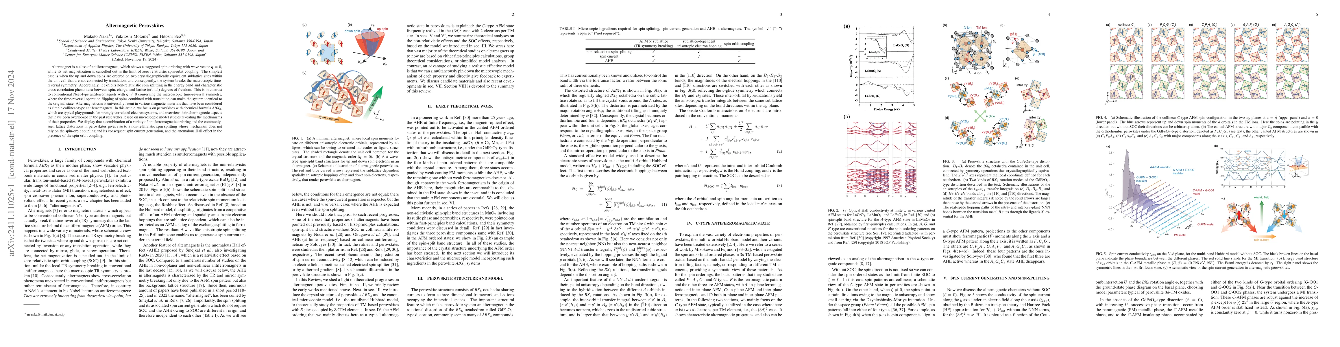 Thumbnail for Altermagnetic Perovskites