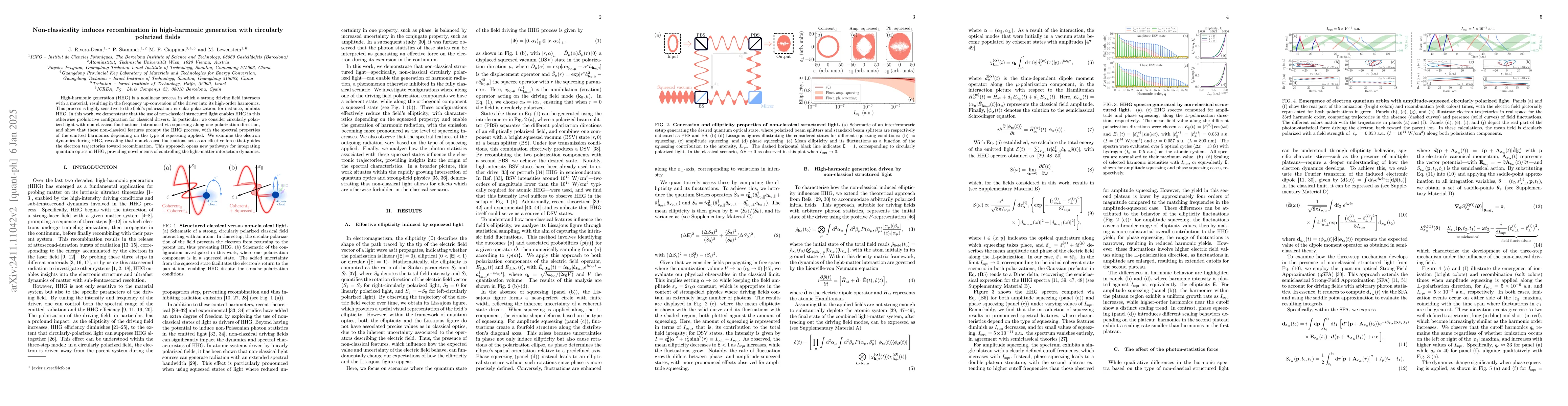 Thumbnail for Non-classicality induces recombination in high-harmonic generation with
  circularly polarized fields