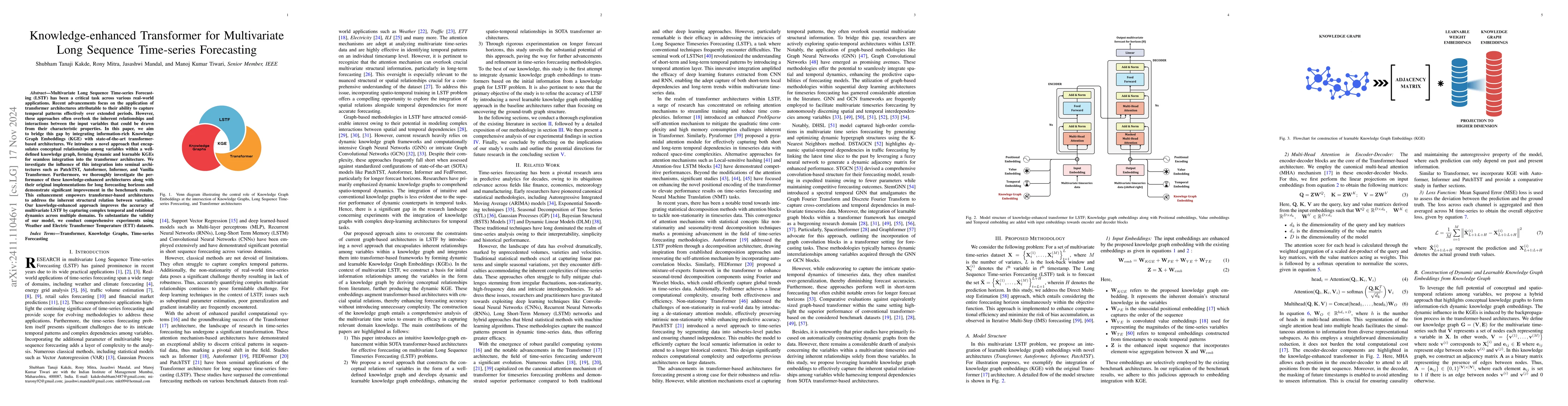 Thumbnail for Knowledge-enhanced Transformer for Multivariate Long Sequence
  Time-series Forecasting