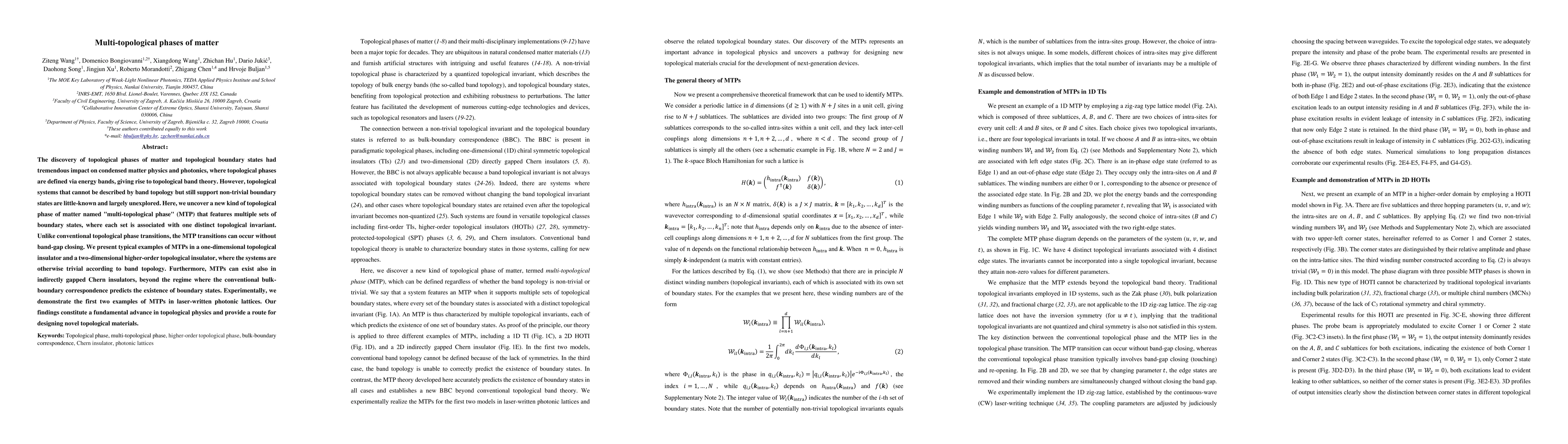 Thumbnail for Multi-topological phases of matter