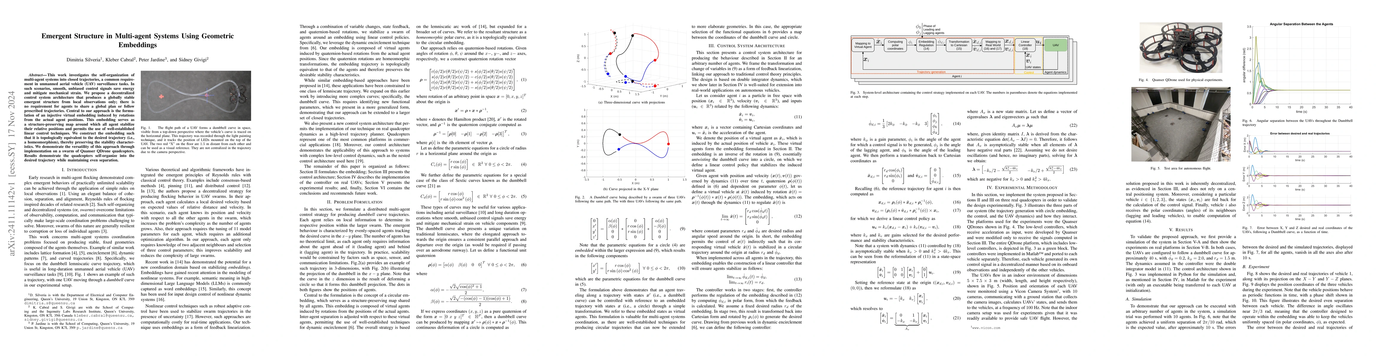 Thumbnail for Emergent Structure in Multi-agent Systems Using Geometric Embeddings
