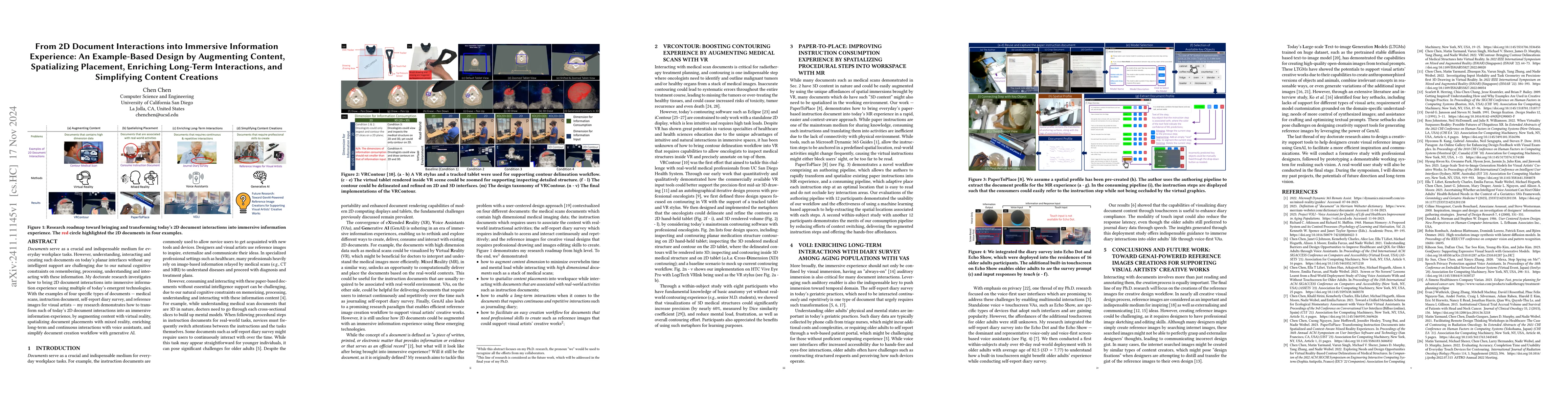 Thumbnail for From 2D Document Interactions into Immersive Information Experience: An
  Example-Based Design by Augmenting Content, Spatializing Placement, Enriching
  Long-Term Interactions, and Simplifying Content Creations