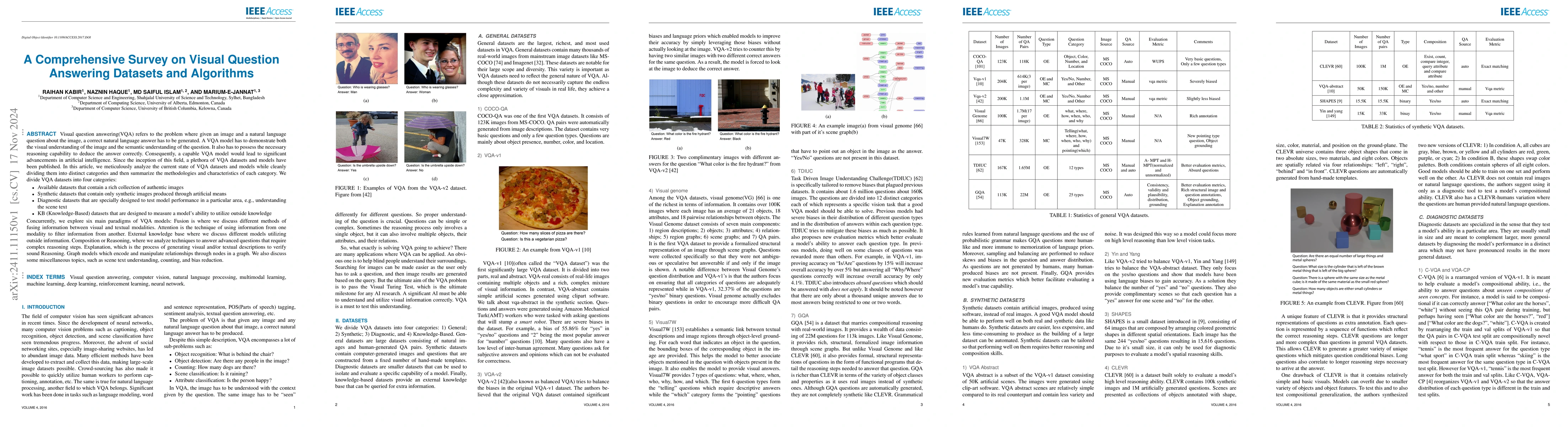 Thumbnail for A Comprehensive Survey on Visual Question Answering Datasets and
  Algorithms
