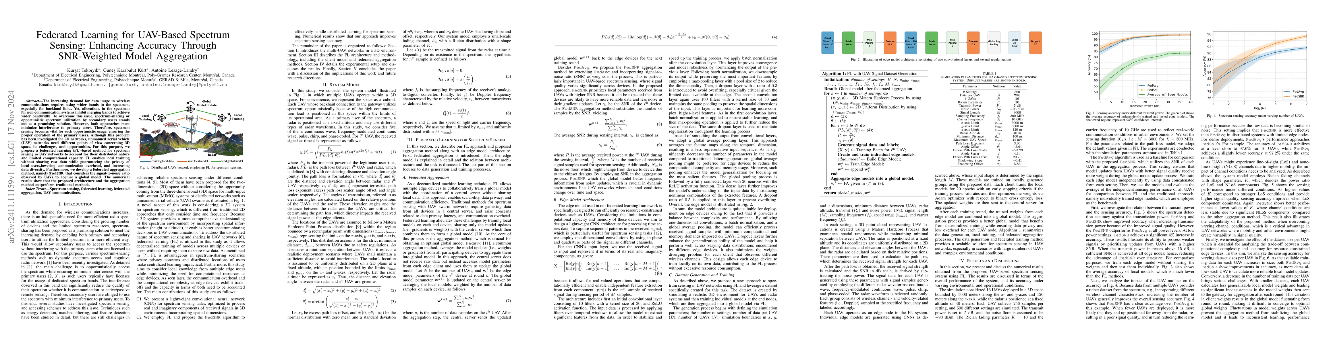 Thumbnail for Federated Learning for UAV-Based Spectrum Sensing: Enhancing Accuracy
  Through SNR-Weighted Model Aggregation