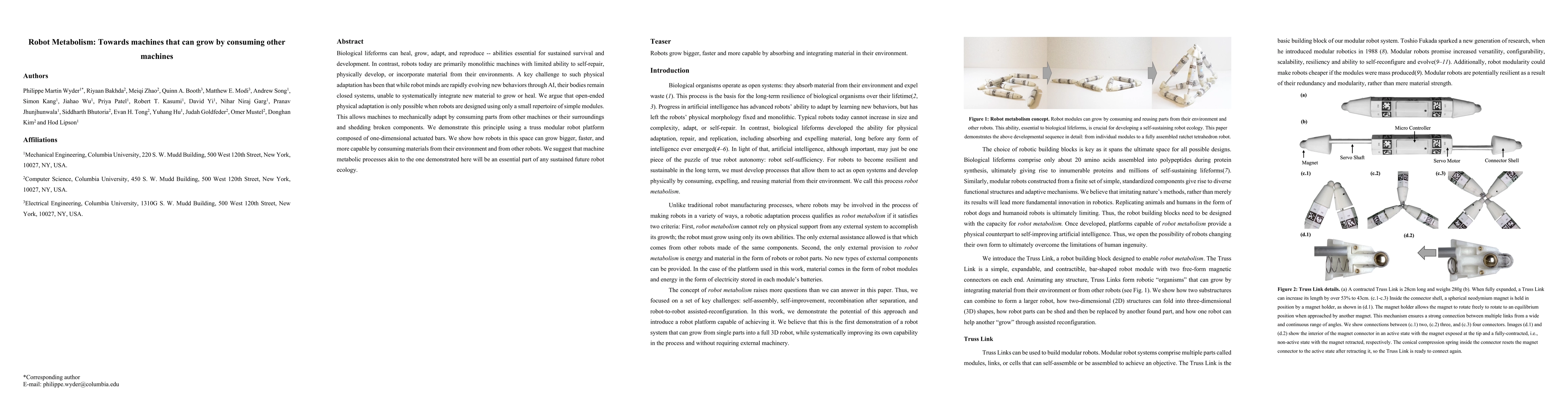 Thumbnail for Robot Metabolism: Towards machines that can grow by consuming other
  machines