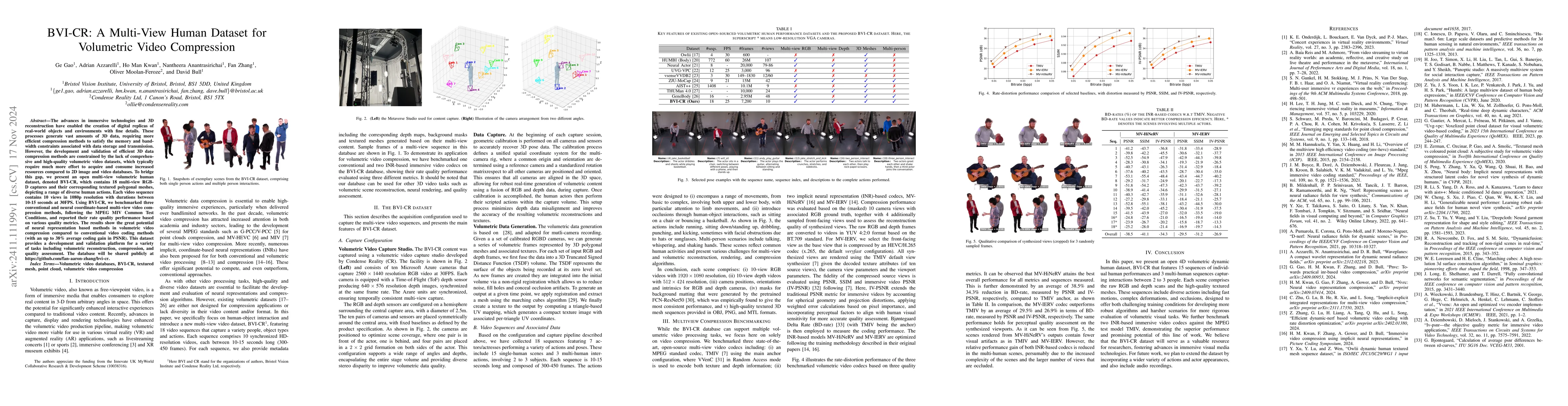 Thumbnail for BVI-CR: A Multi-View Human Dataset for Volumetric Video Compression