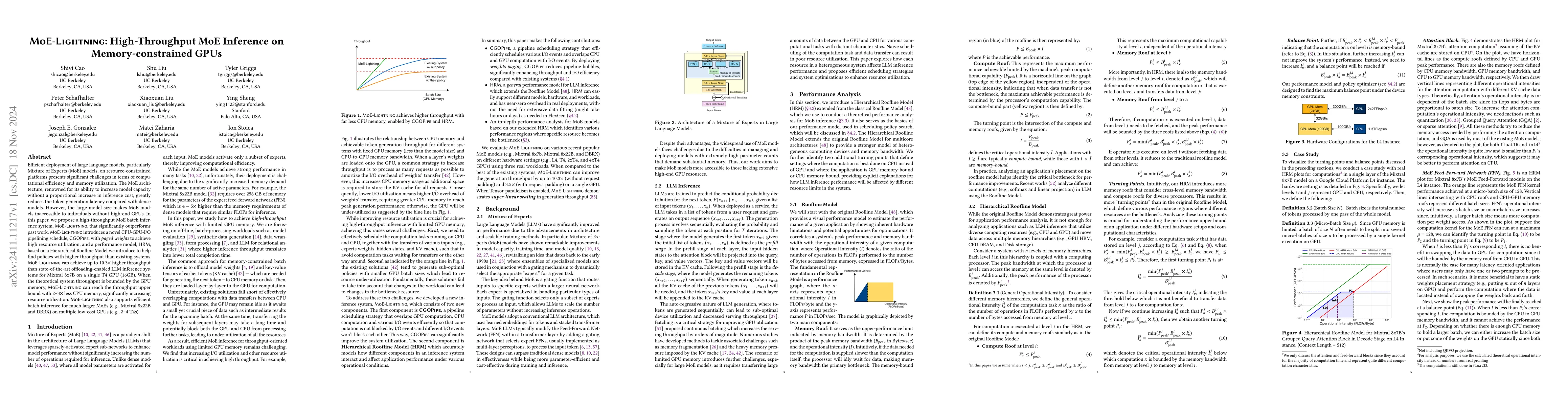 Thumbnail for MoE-Lightning: High-Throughput MoE Inference on Memory-constrained GPUs